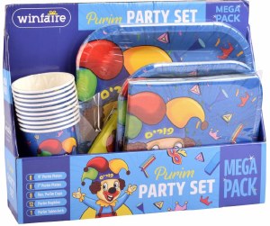 Picture of Purim Party Papergoods Set Service for 8 Clown Theme